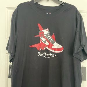 Black Jordan T-shirt.